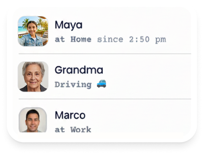Family member list